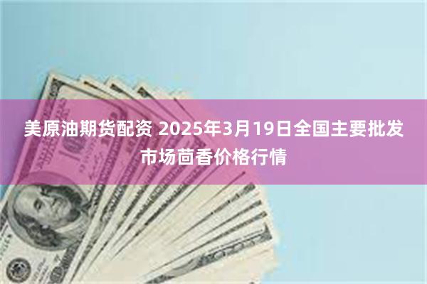 美原油期货配资 2025年3月19日全国主要批发市场茴香价格行情
