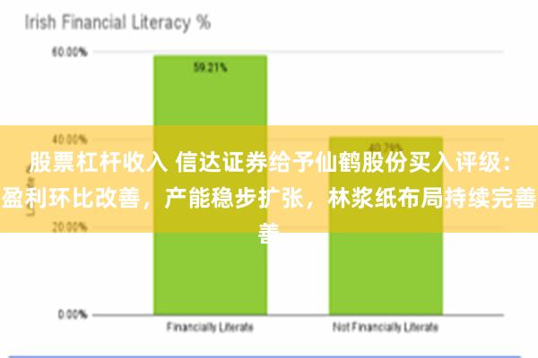 股票杠杆收入 信达证券给予仙鹤股份买入评级：盈利环比改善，产能稳步扩张，林浆纸布局持续完善
